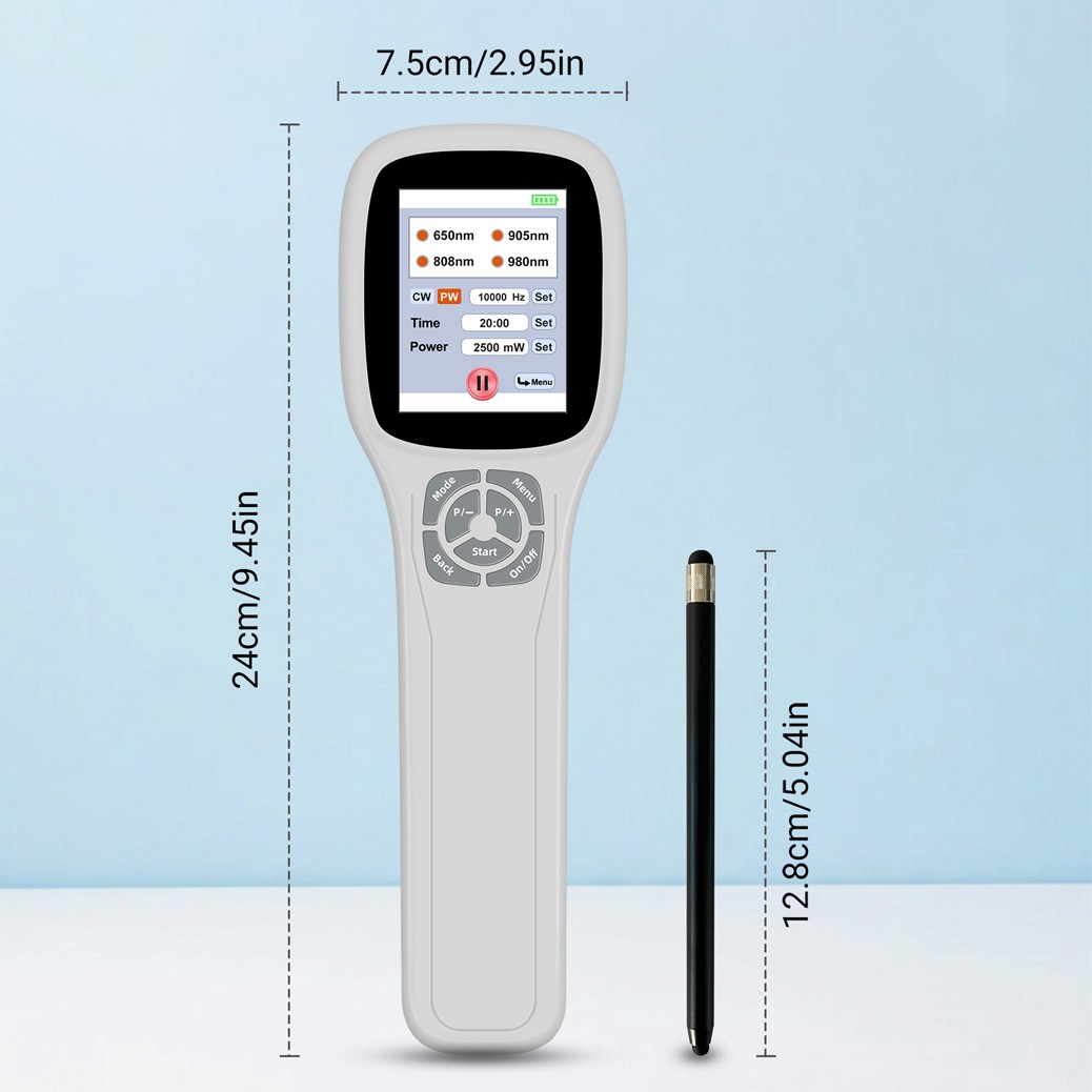 2.5W Low Level Light Therapy Joint Pain LLLT Cold Laser Device with Touch Screen