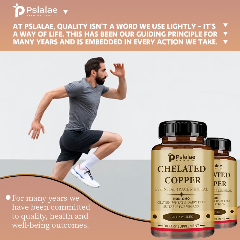 Chelated Copper Capsules – for Collagen Production, Supports Connective Tissue