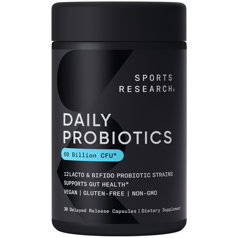 Daily Probiotics w/ Prebiotics 60 Billion CFU Vegan Gut & Digestive Health 30ct