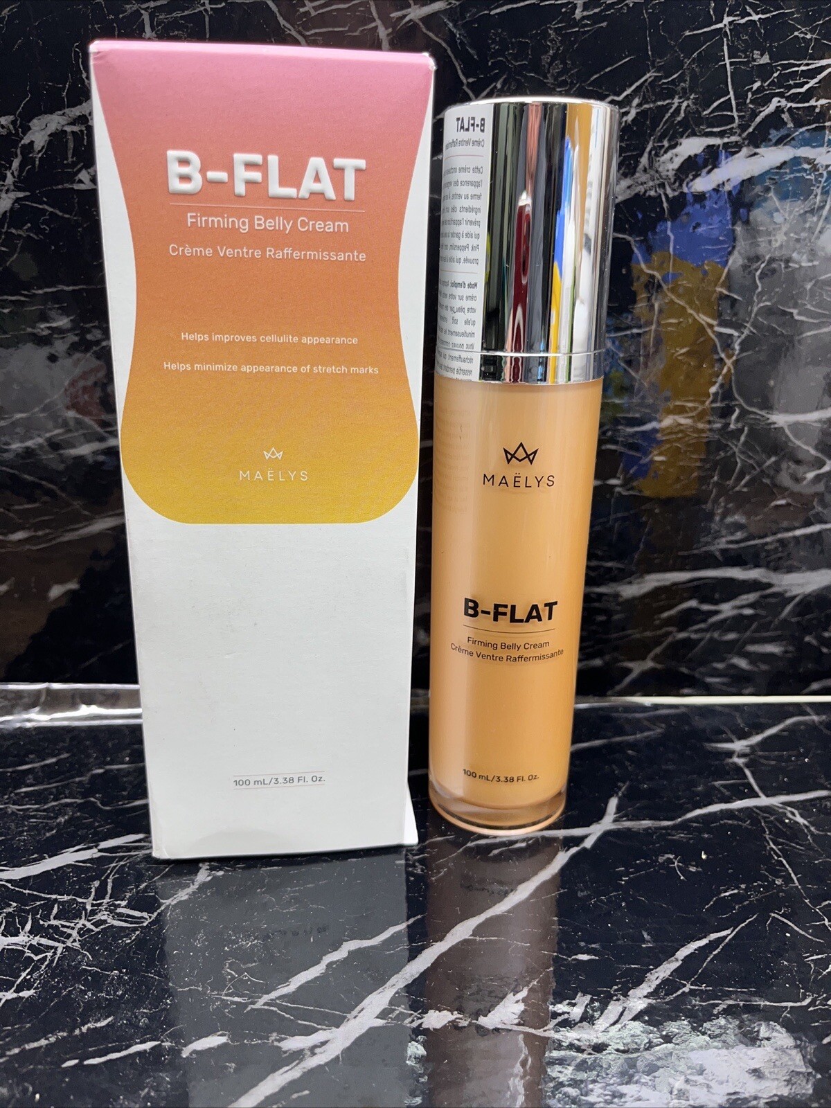 Maelys B-Flat Firming Belly Cream Cellulite Reduction 3.38oz New In Box