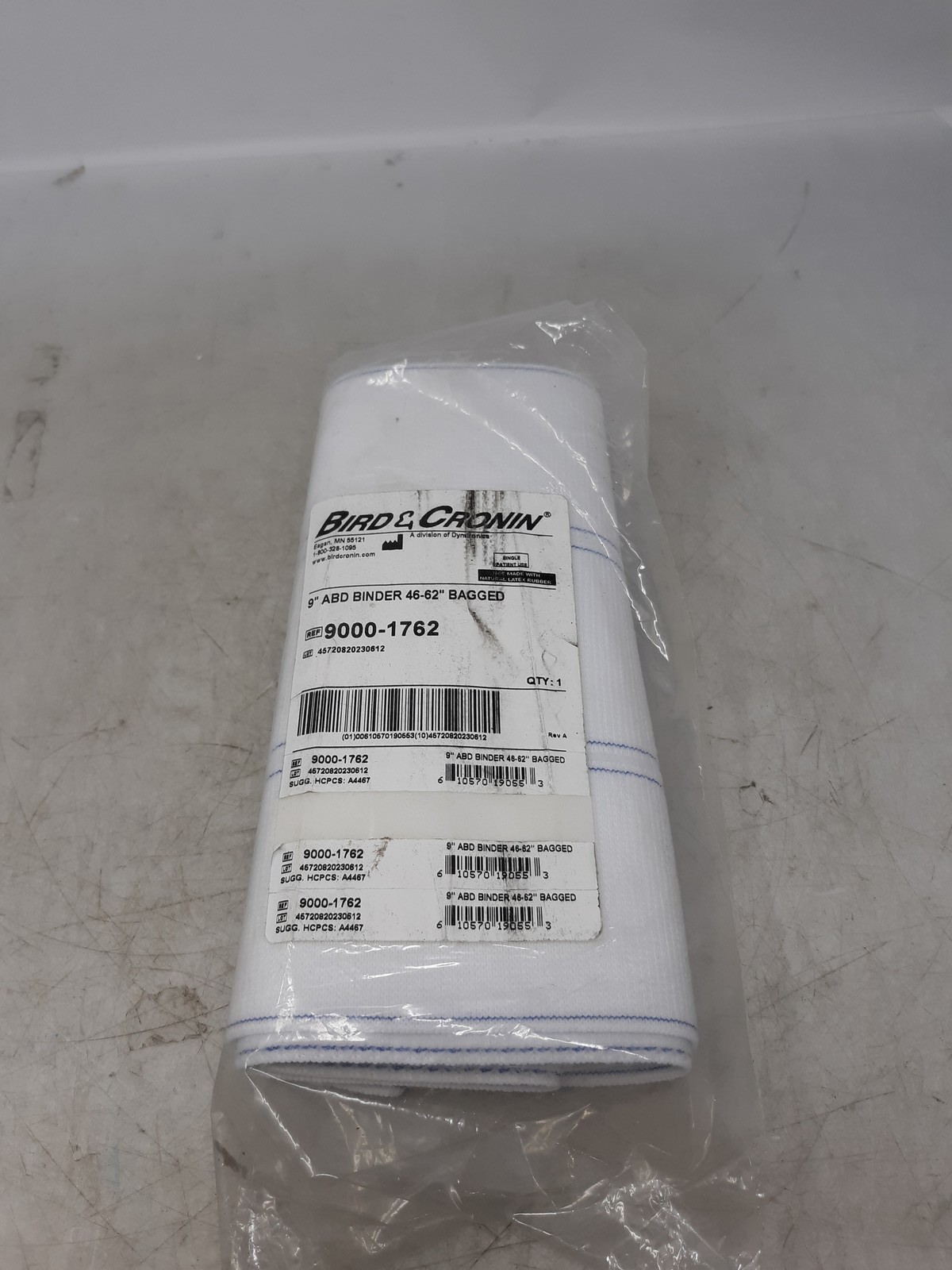 Bird & Cronin 9000-1762 9″ ABD Binder 46-62″ Bagged