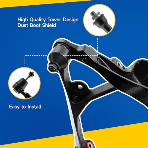 12pcs Front Upper Lower Control Arm w/Ball Joint(PU) Suspension Kit Fit for