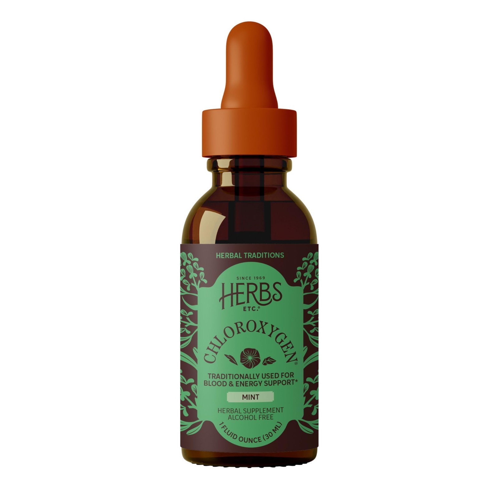 Chlorophyll Liquid Extract Drops – Mint Flavor, Alcohol-Free, Detox & Energy Boo