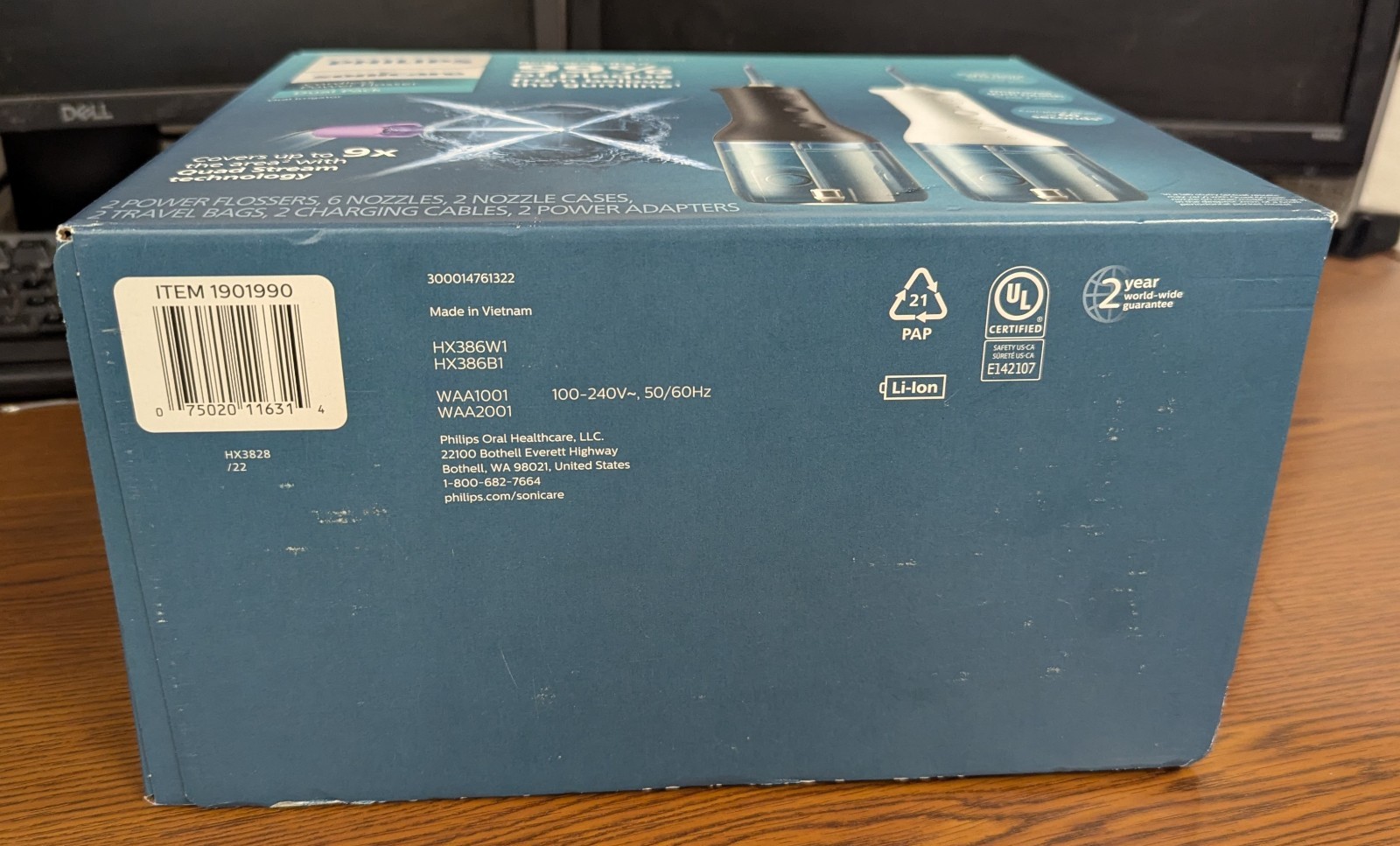 PHILLIPS SONICARE CORDLESS POWER FLOSSER DUAL PACK SET *MUST SEE DESCRIPTION