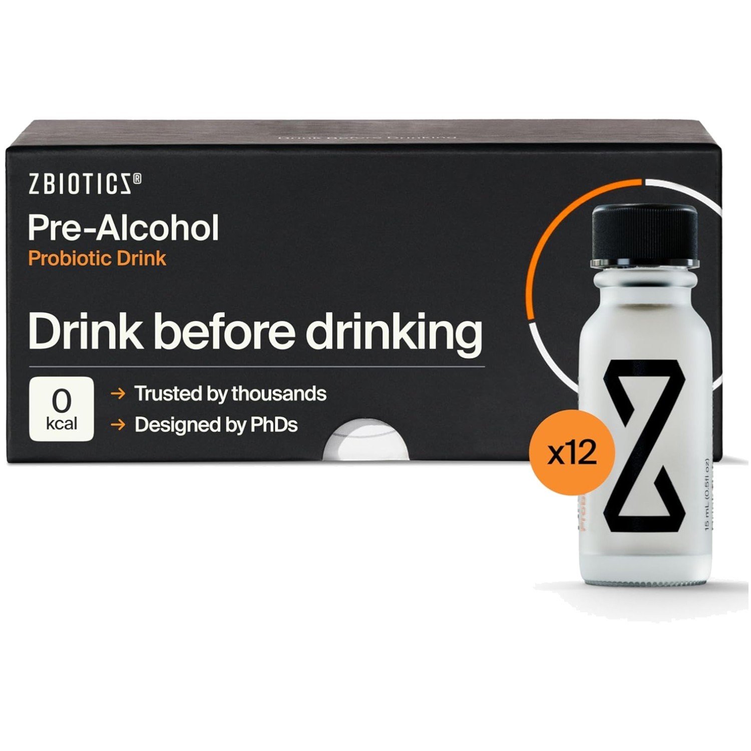 Probiotic Feel Better After Drinking ZBiotics 12 Pack 0.47 Fl Oz Wake Refreshed