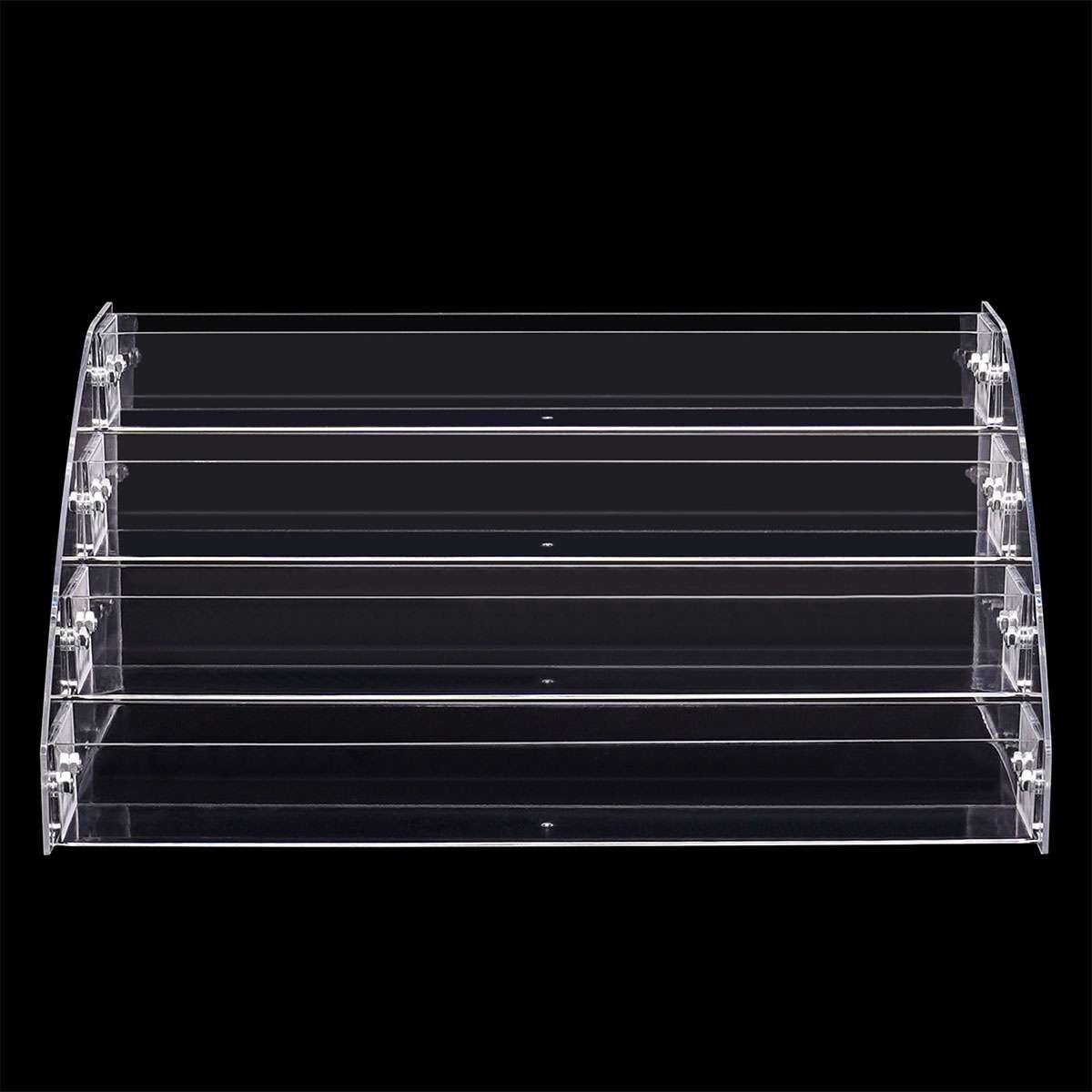 4 Tiers Acrylic Display Risers Clear Perfume Organizer Stand Large Cupcake Stan