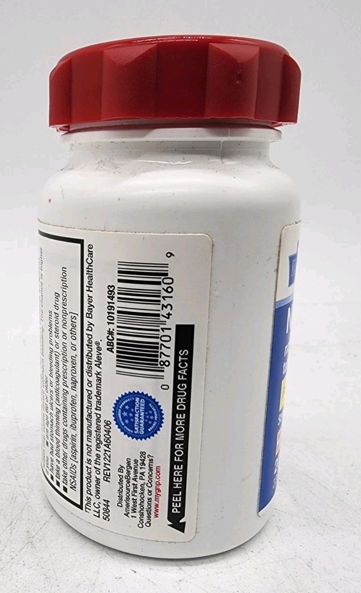 2 Pack Naproxen Sodium 220mg 400 Caplets Compare To Aleve Pain Reliever