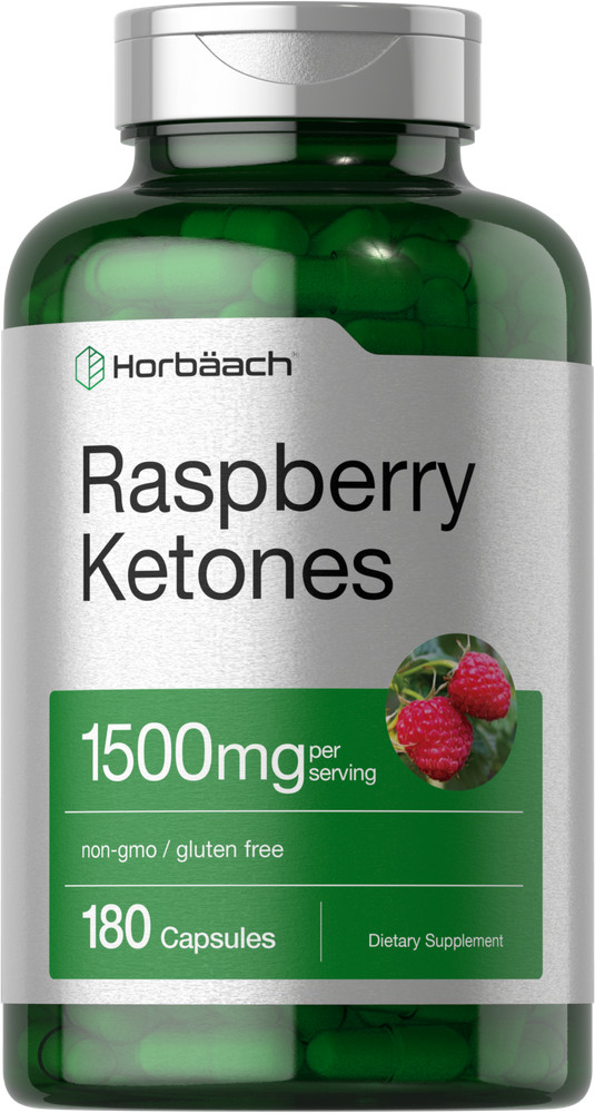 Raspberry Ketones | 500mg | 180 Capsules | Non-GMO & Gluten Free | By Horbaach