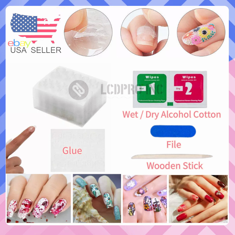 Double-Sided Nail Glue Tape Sticker Adhesive Tabs for Press on Nails Waterproof