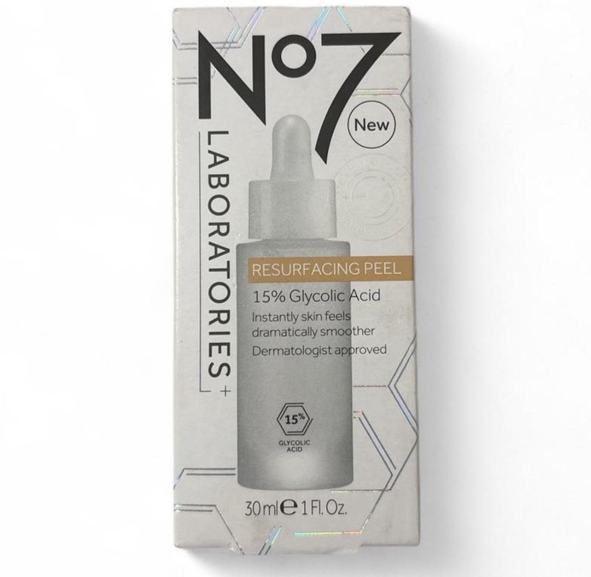 No7 Laboratories Resurfacing Peel 15% Glycolic Acid – 1 fl oz