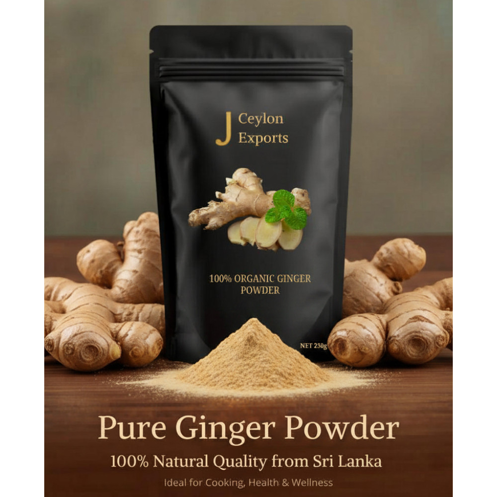 Pure Sri Lankan Ginger Powder–No Additives– 100% Premium Quality