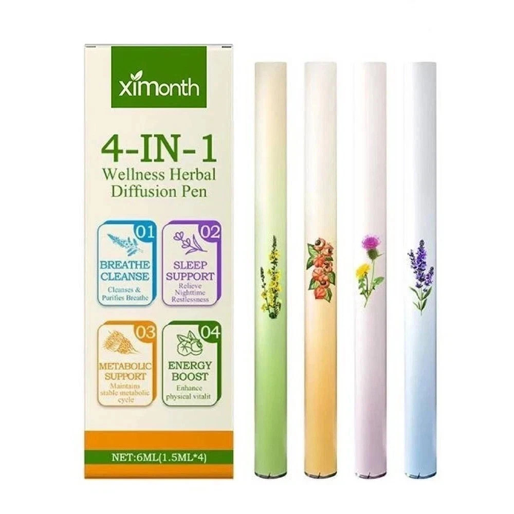 Natural Herbal Diffuser Oil Mullein Thyme Mint Aromatherapy Essential Blend