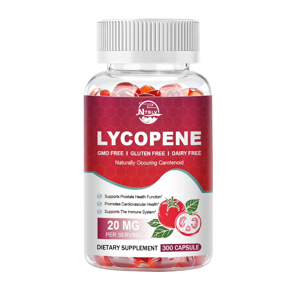 NTSLV Lycopene 20mg 300 Capsules Prostate Health & Antioxidant Support