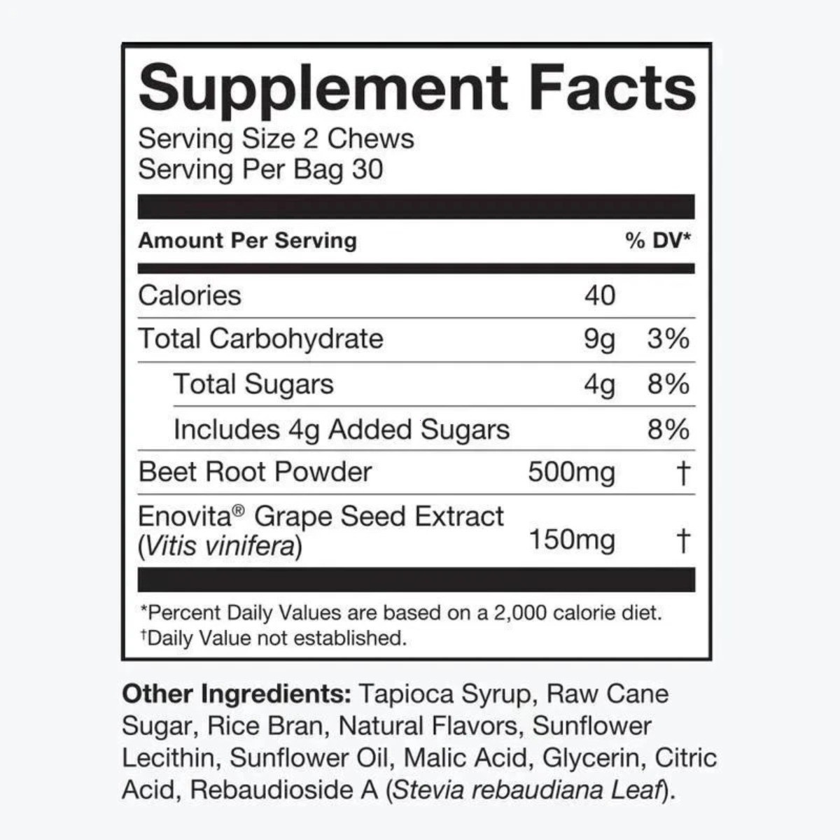 HumanN SuperBeets Chews – Pomegranate Berry, 60ct for Blood Pressure & Energy