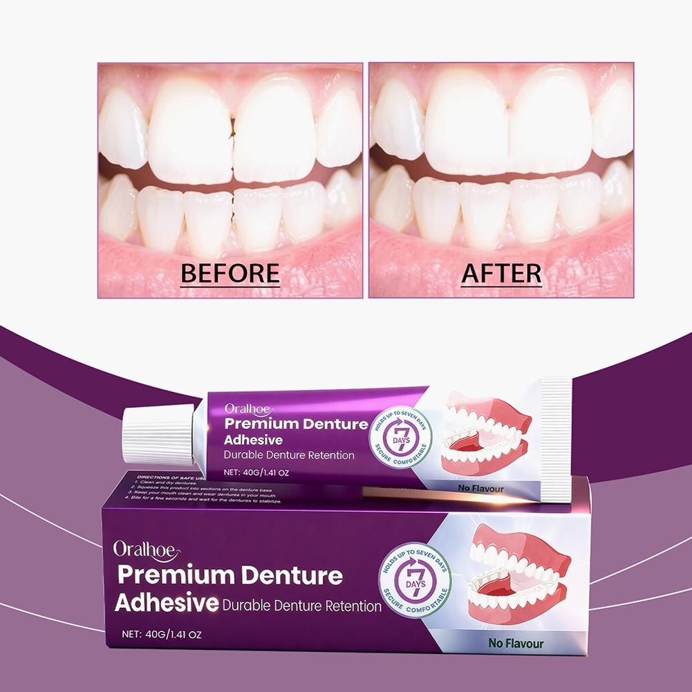 Premium Adhesive Denture Thermoplastic Strong-Denture-Adhesive 40g