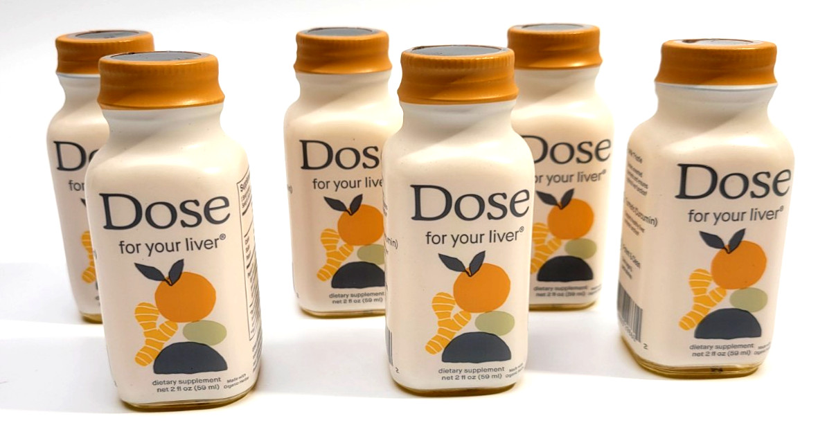 6 PACK DOSE For Your Liver Support Supplement Cleanse 2oz Non-GMO Exp. 04/2028