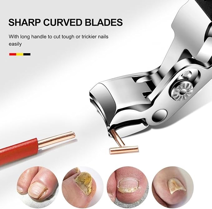Extra Large Toe Nail Clippers For Thick Nails Heavy Duty Stainless Professional