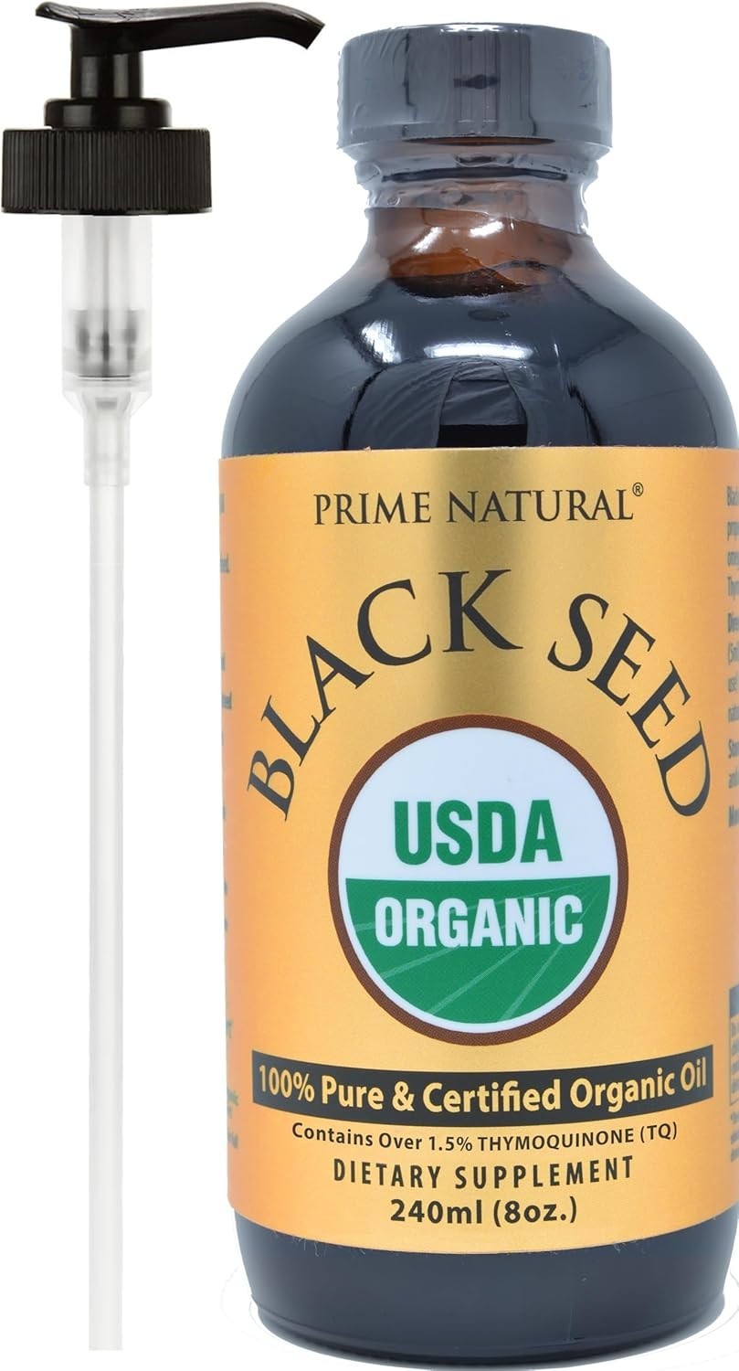 8oz Pure USDA Organic Black Seed Oil – Boost Immunity & Support Digestive Health
