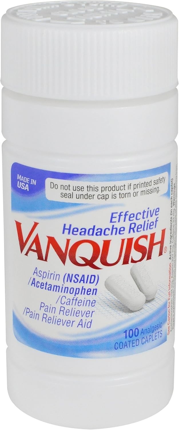 Vanquish Pain Reliever, 100 Count (Pack of 1)