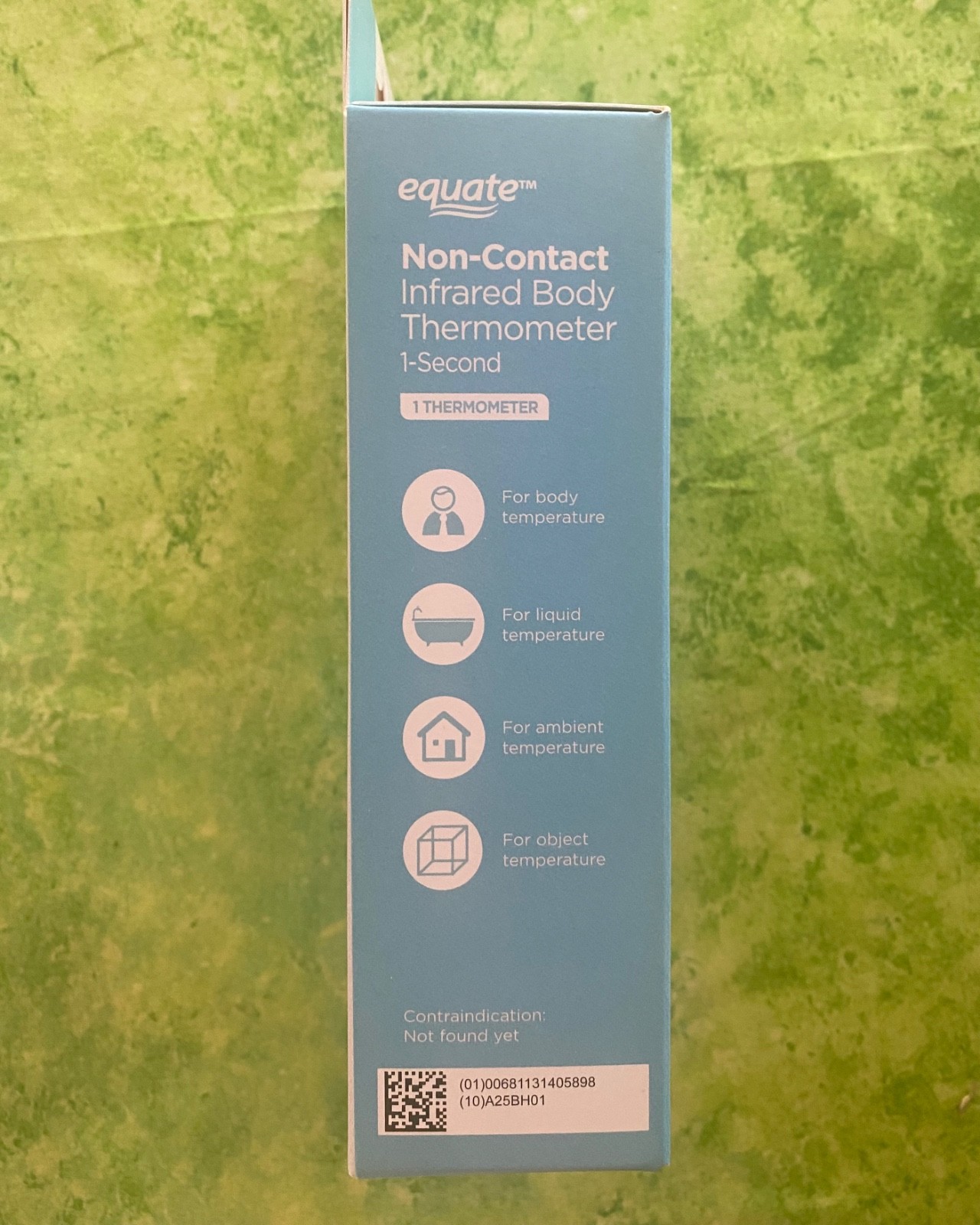 ? Equate Infrared No Touch Forehead Body Thermometer,1-second,3-color backlight