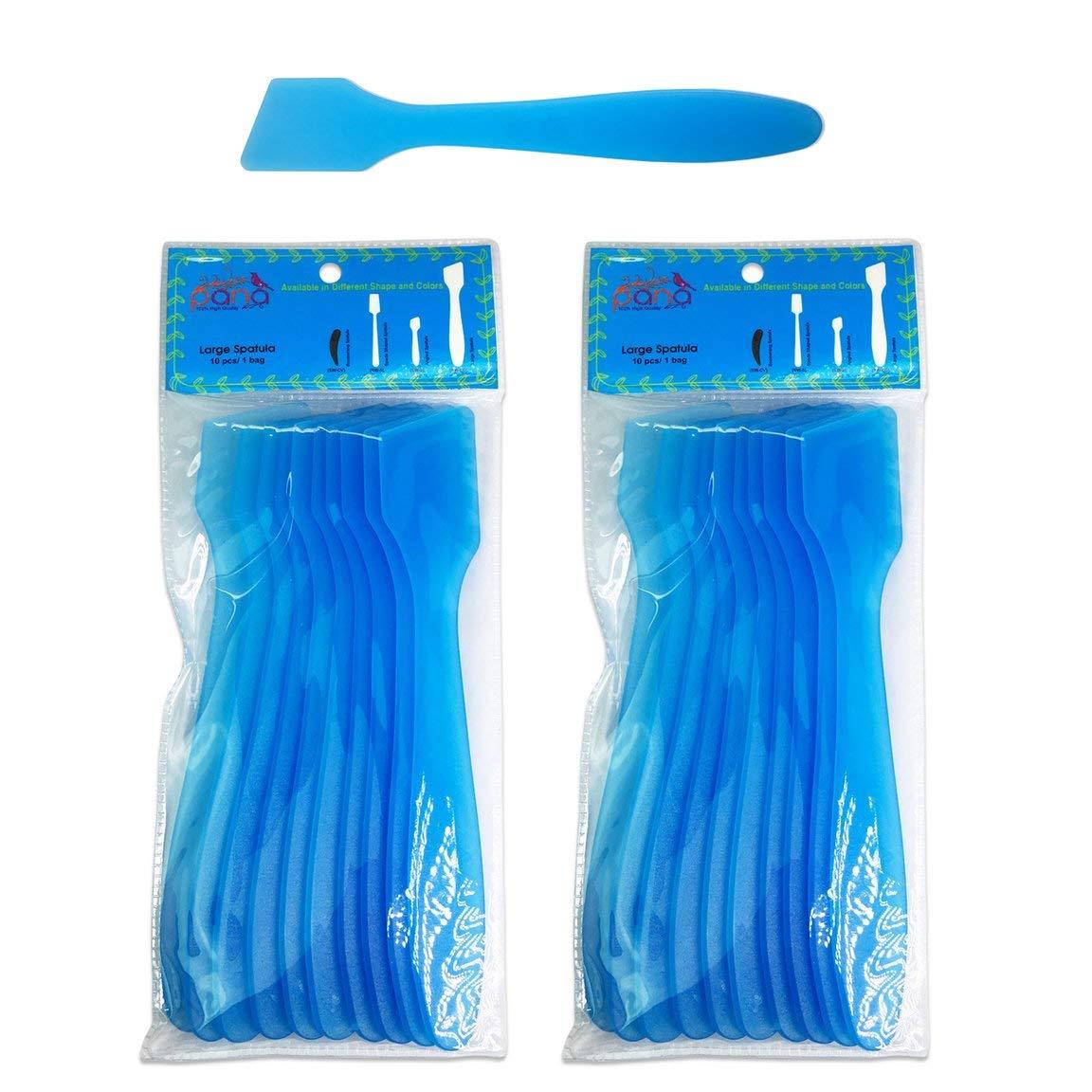 2pk Pana High Quality LARGE Angled Plastic Makeup Cosmetic Spatula Scoop – Blue