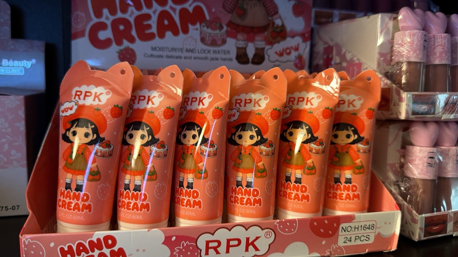 RPK Strawberry Hydrating Hand Cream Moisturizer 50mL Daily Use Unisex Pink