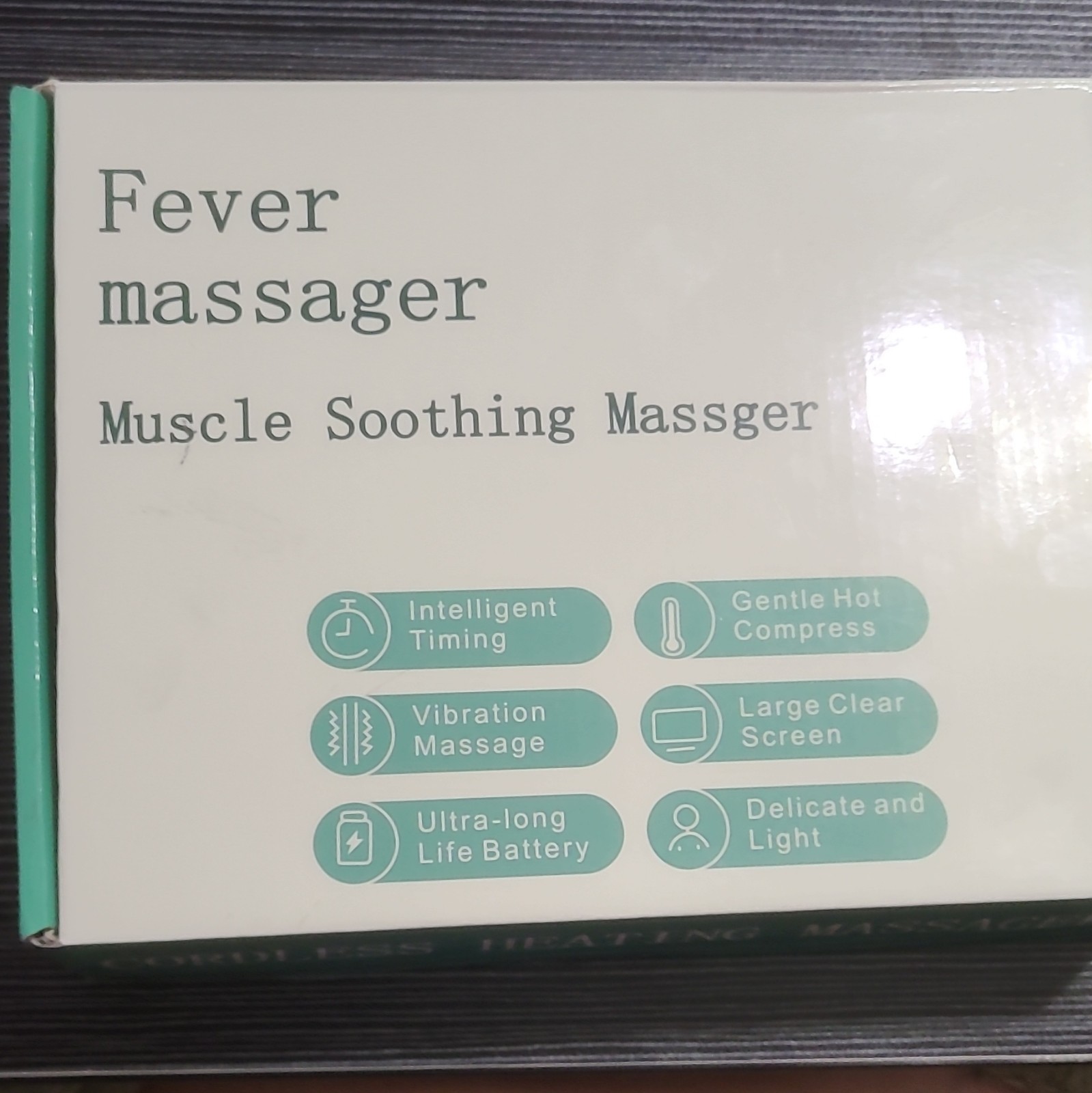 Fever Massager Heated Cordless Vibrating Muscle Soothing Massager 4 Heads