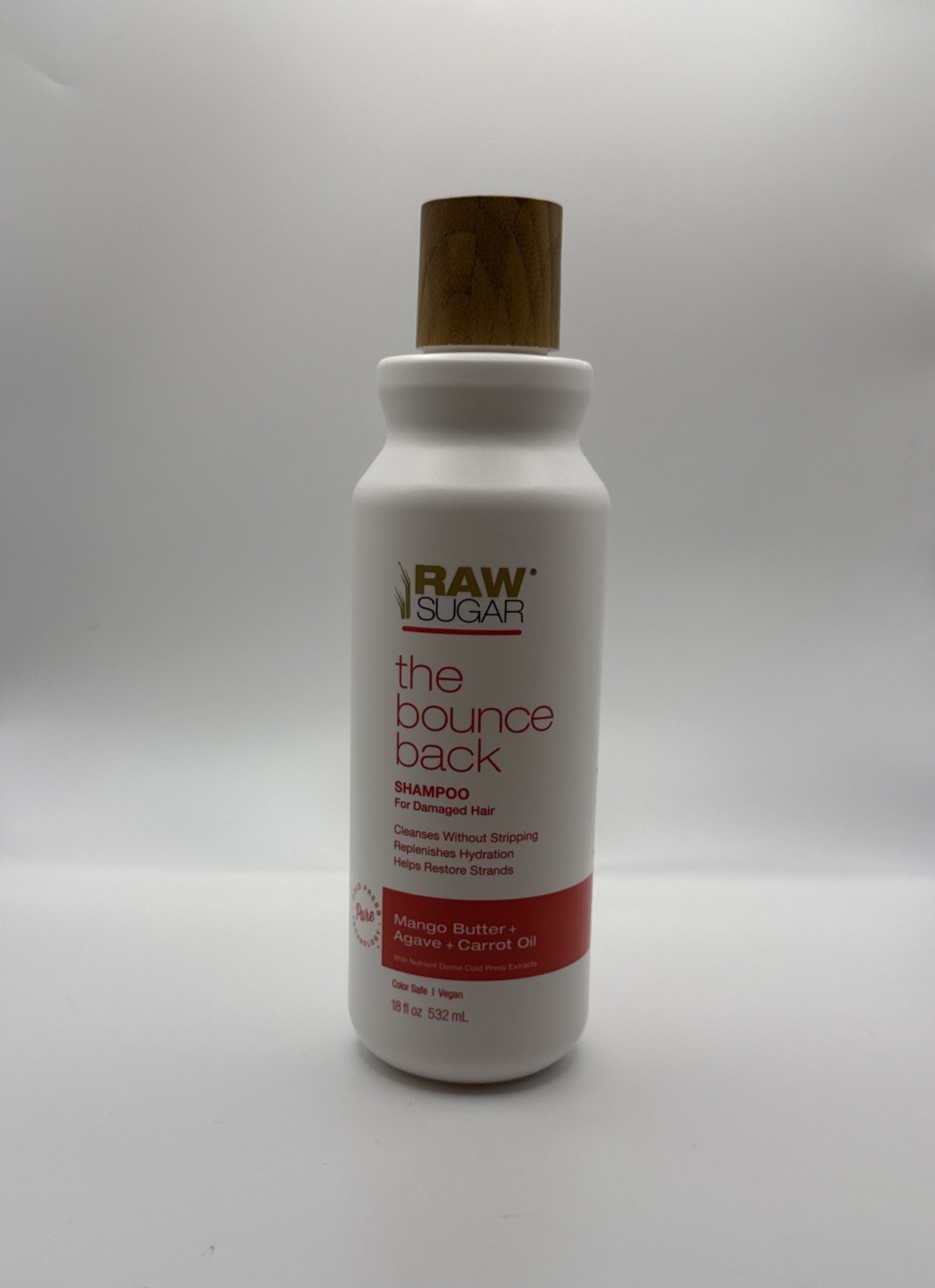 Raw Sugar Bounce Back Shampoo Conditioner Set 18oz Damaged Hair NEW