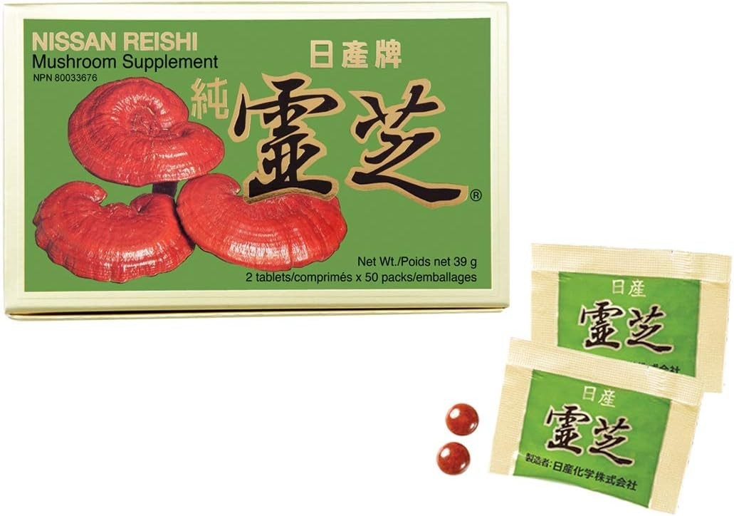 AUTHENTIC NISSAN REISHI MUSHROOM EXTRACT 50 PACKETS (U.S. SELLER)