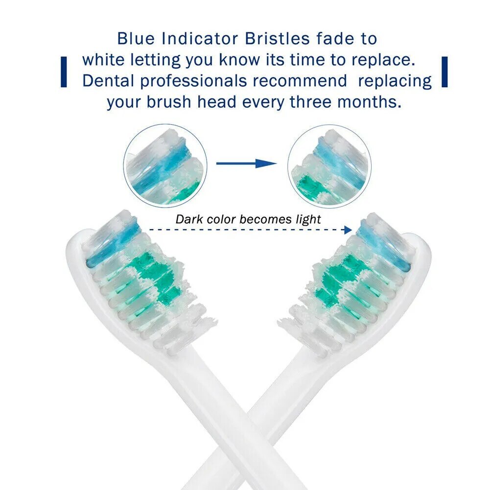 4 Pack Electric Toothbrush Heads Replacement for Sonicare Xtreme E-Series HX7001
