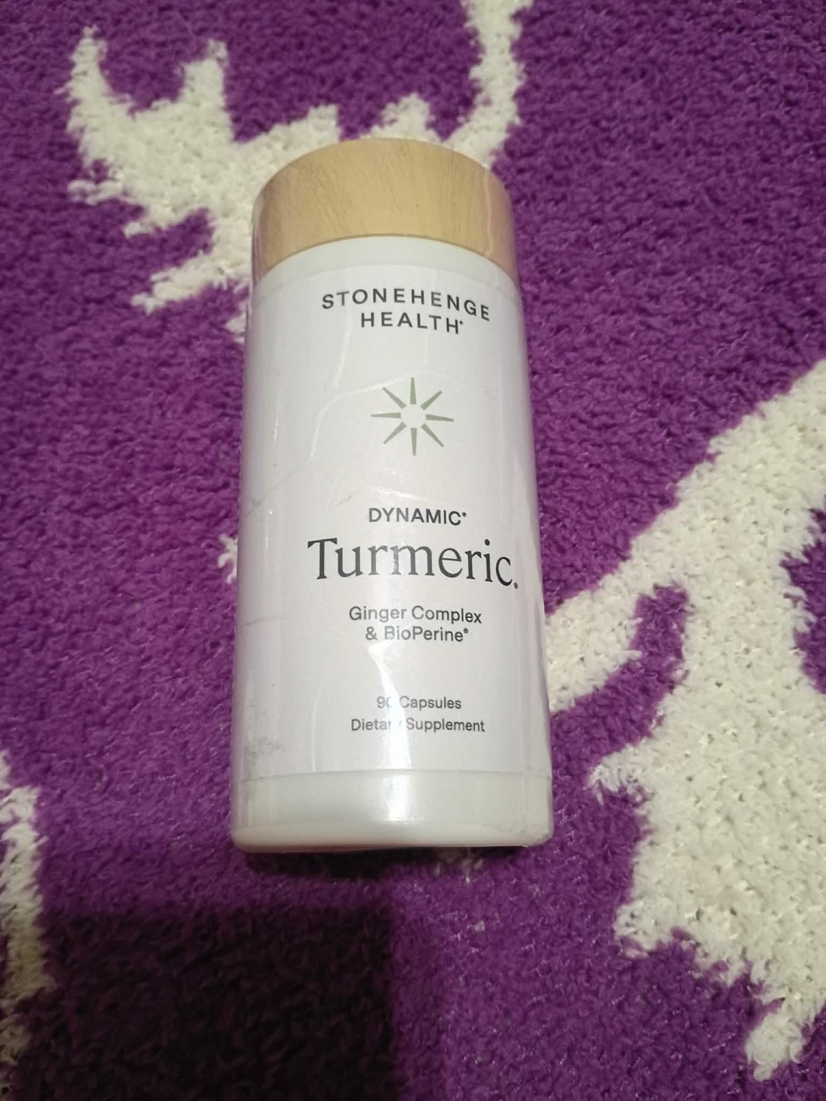 Turmeric Curcumin with Ginger 1 650 mg 90 Vegetarian Capsules Stonehenge Health