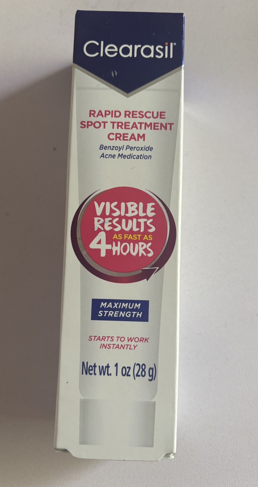 Clearasil Acne Spot Treatment Cream Rapid Rescue Maximum Strength Discontinued