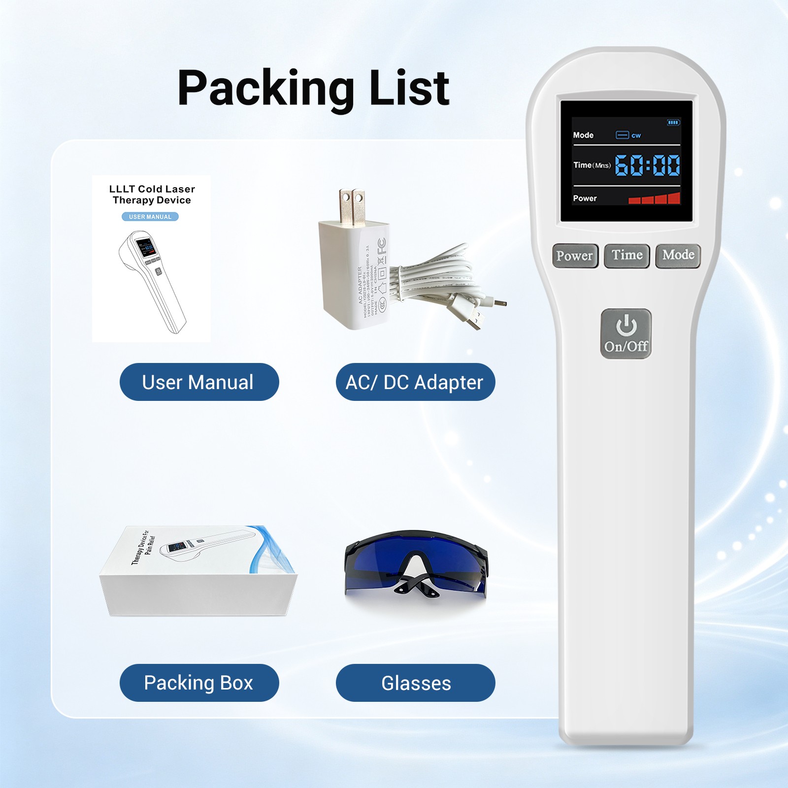 Handheld Cold Laser Therapy 20 Diodes for Chronic Pain and Stiff Joints Home