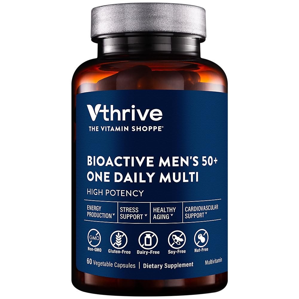 Bioactive Men’s 50+ Multivitamin – 60 Count (Pack of 1), No Color