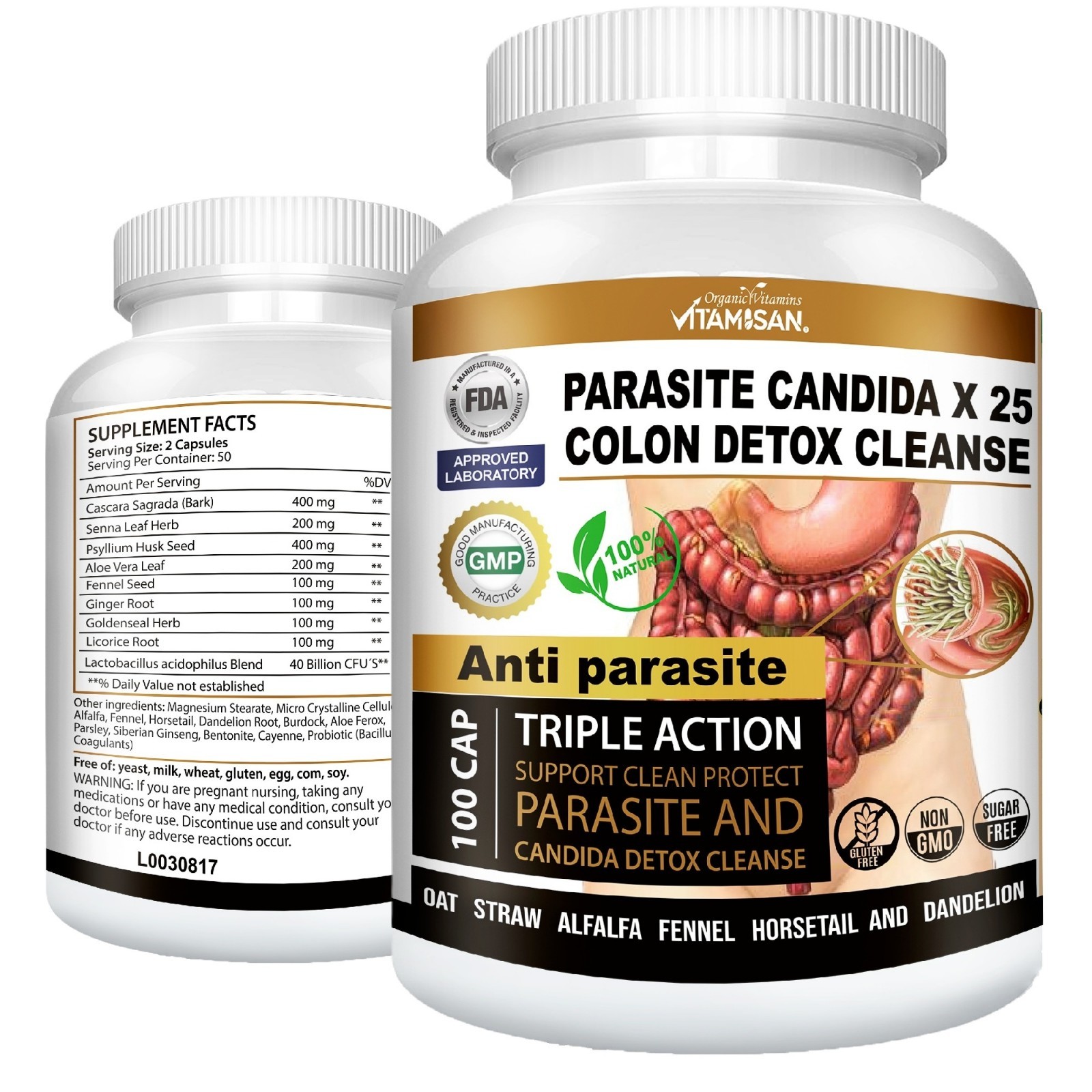 parasite intestinal cleanse colon cleanse detox candida organic herb fungus clea