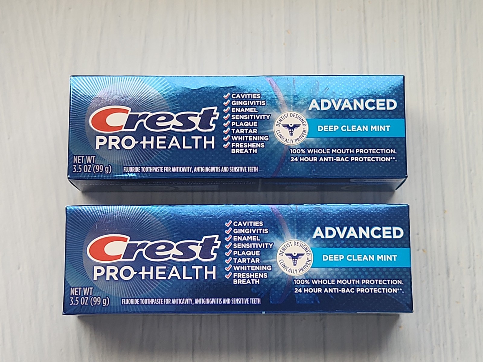 (Pack of 2) Crest Pro-Health Advanced Deep Clean Mint Toothpaste, 3.5 fl oz