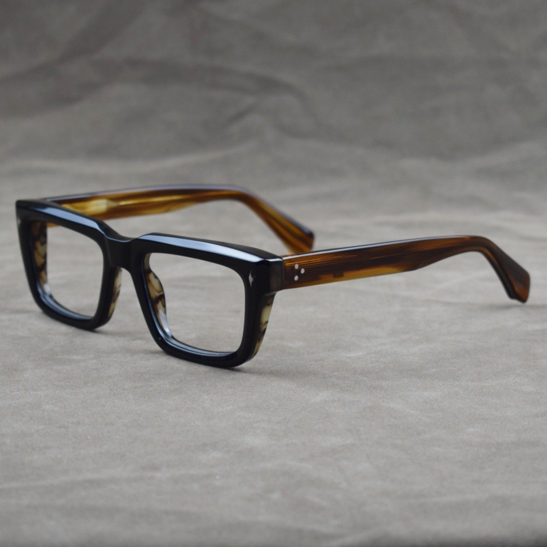 Thick Square Acetate Reading Glasses Resin Lenses Readers Retro Eyeglasses frame