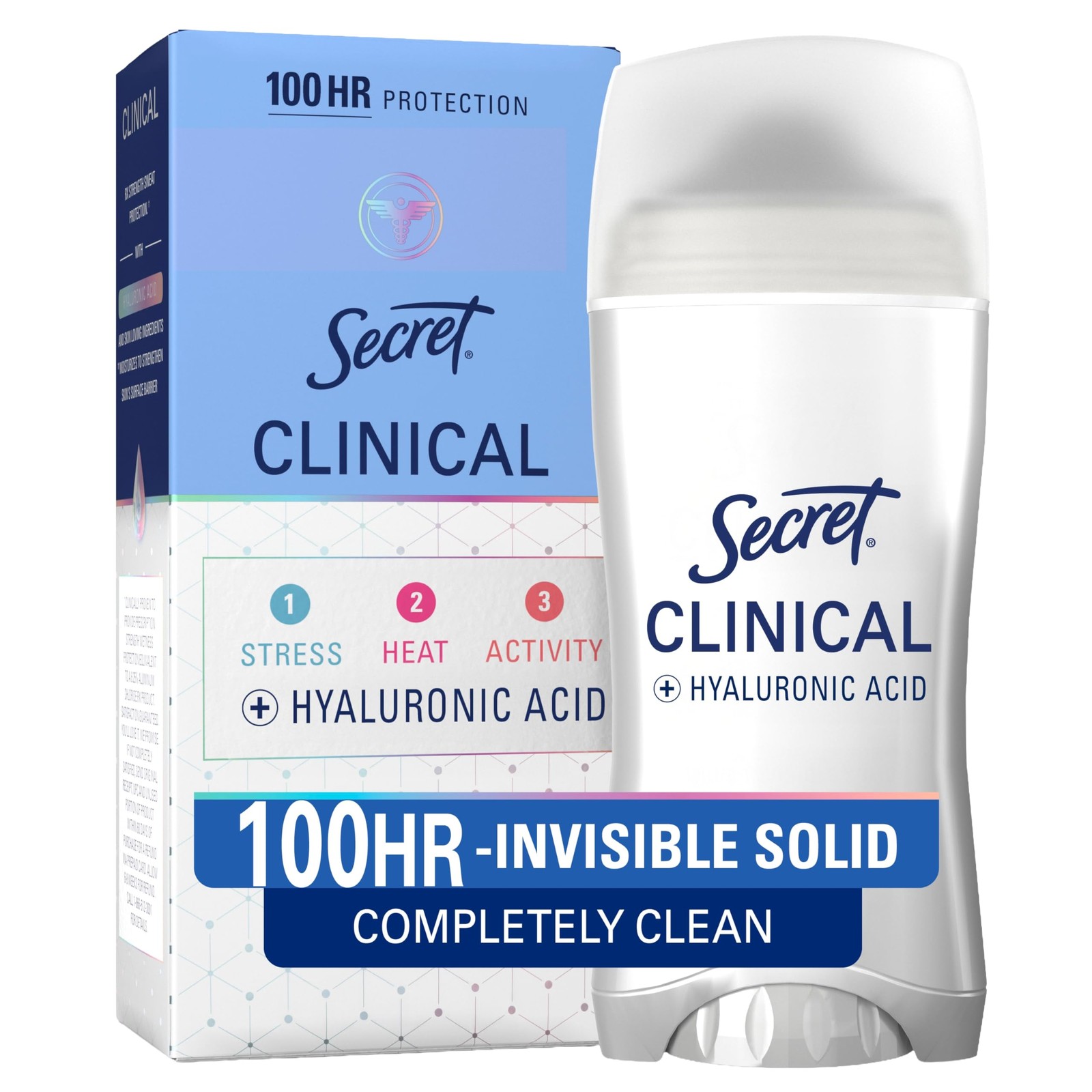 Secret Clinical 2.6 Ounce (Pack of 1), Completely Clean Invisible Solid