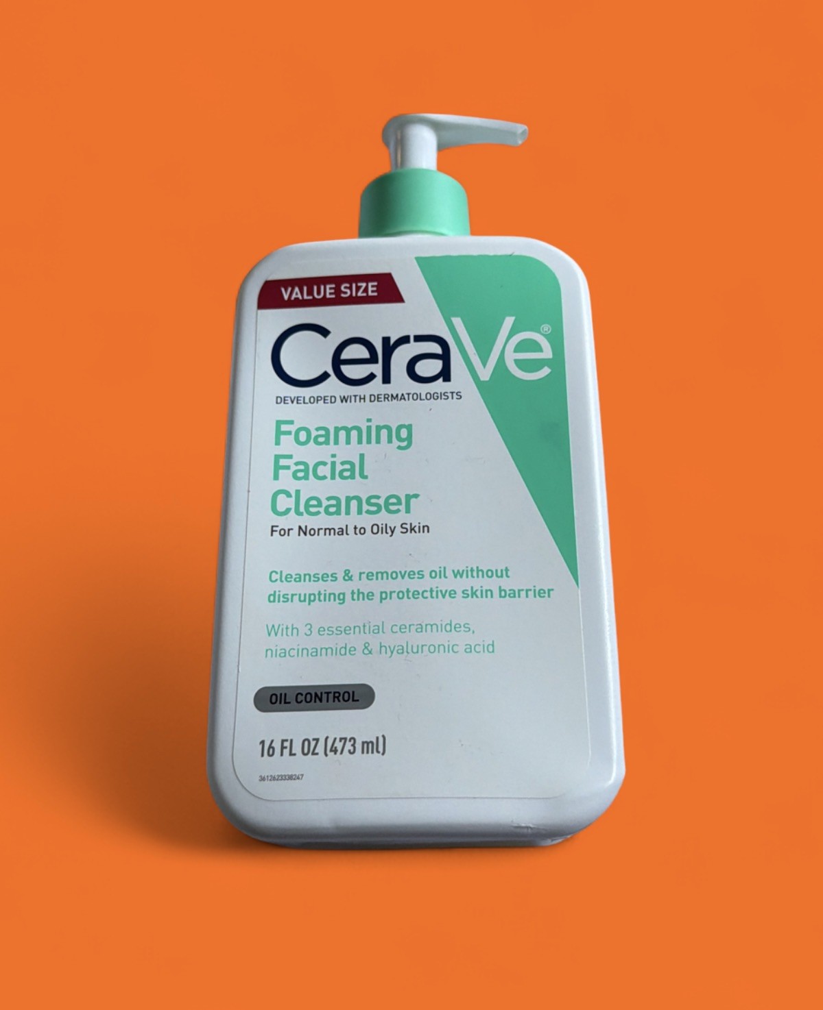 CeraVe Foaming Facial Cleanser Normal to Oily Skin 16 fl oz JUMBO VALUE SIZE NEW