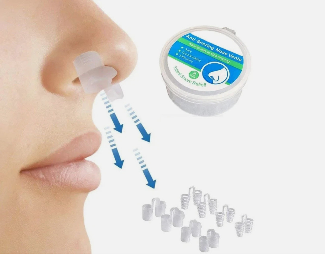 8 Pcs Silicone Anti Snore Nasal Dilators Apnea Aid Device Stop Snoring Nose Clip