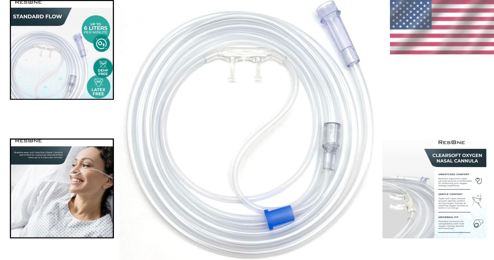 Crush-Resistant Nasal Tubes 5-Pack – Soft Curved Prongs