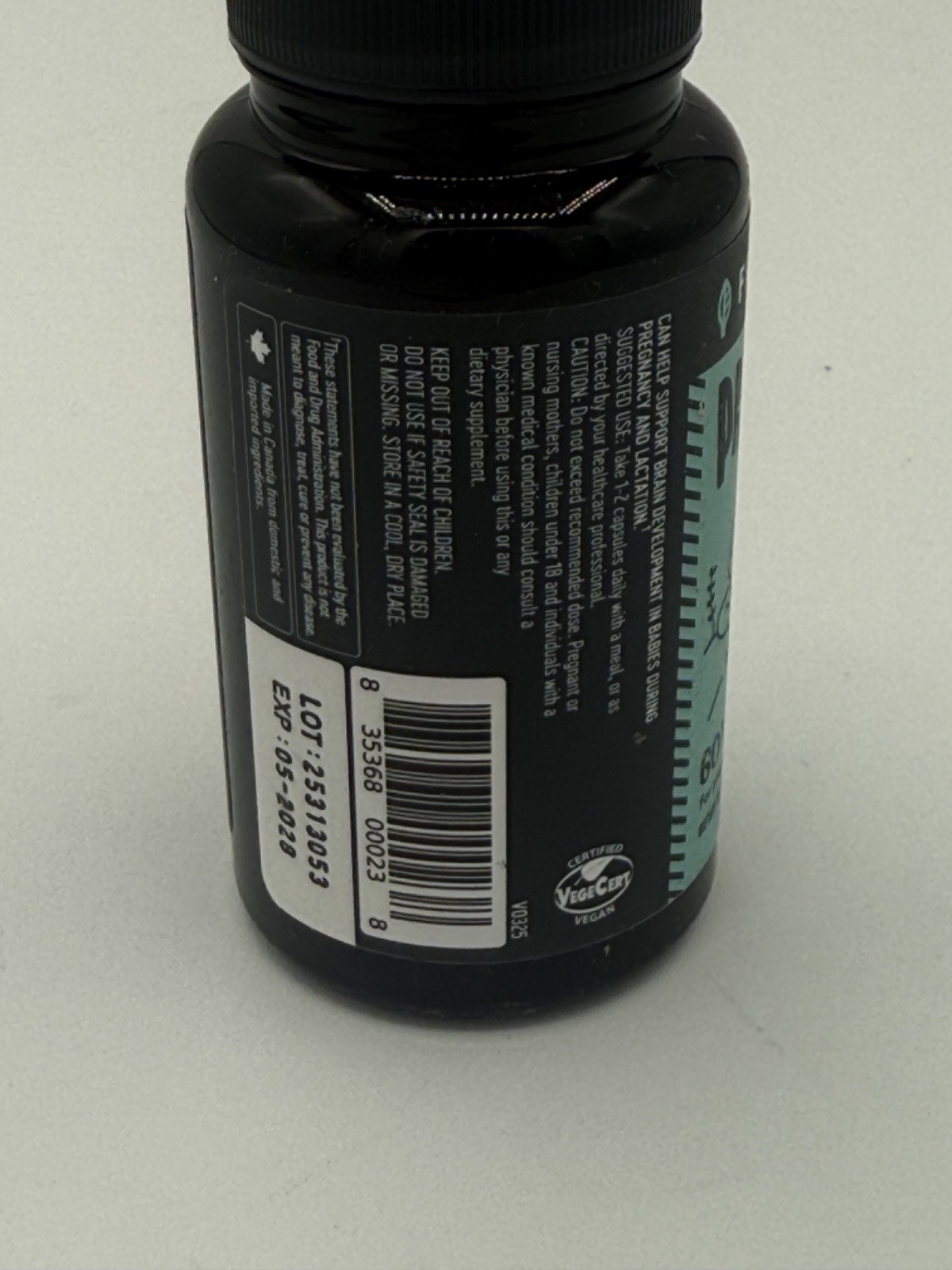 Freshfield Prenatal Vegan Omega 3 DHA Sustainable Carrageenan Free 05/2028