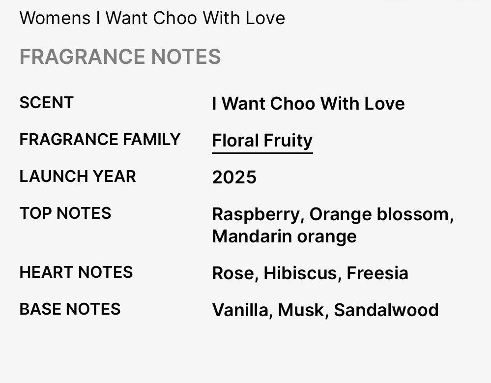 Jimmy Choo I Want Choo With Love Eau de Parfum Spray 1.3 fl oz Floral