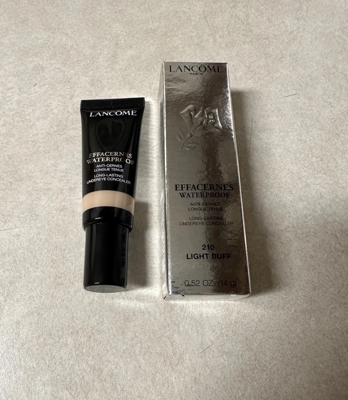 LANCOME EFFACERNES Waterproof Undereye Concealer 210 Light Buff 0.52Oz BRAND NEW
