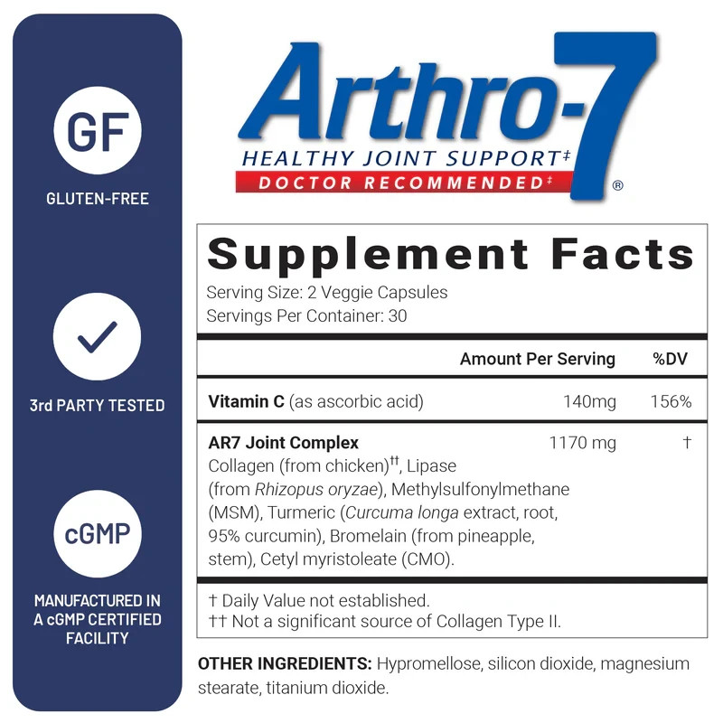 U.S. Doctors Clinical Arthro-7 Joint Health Supplement Support. FREE SHIPPING!