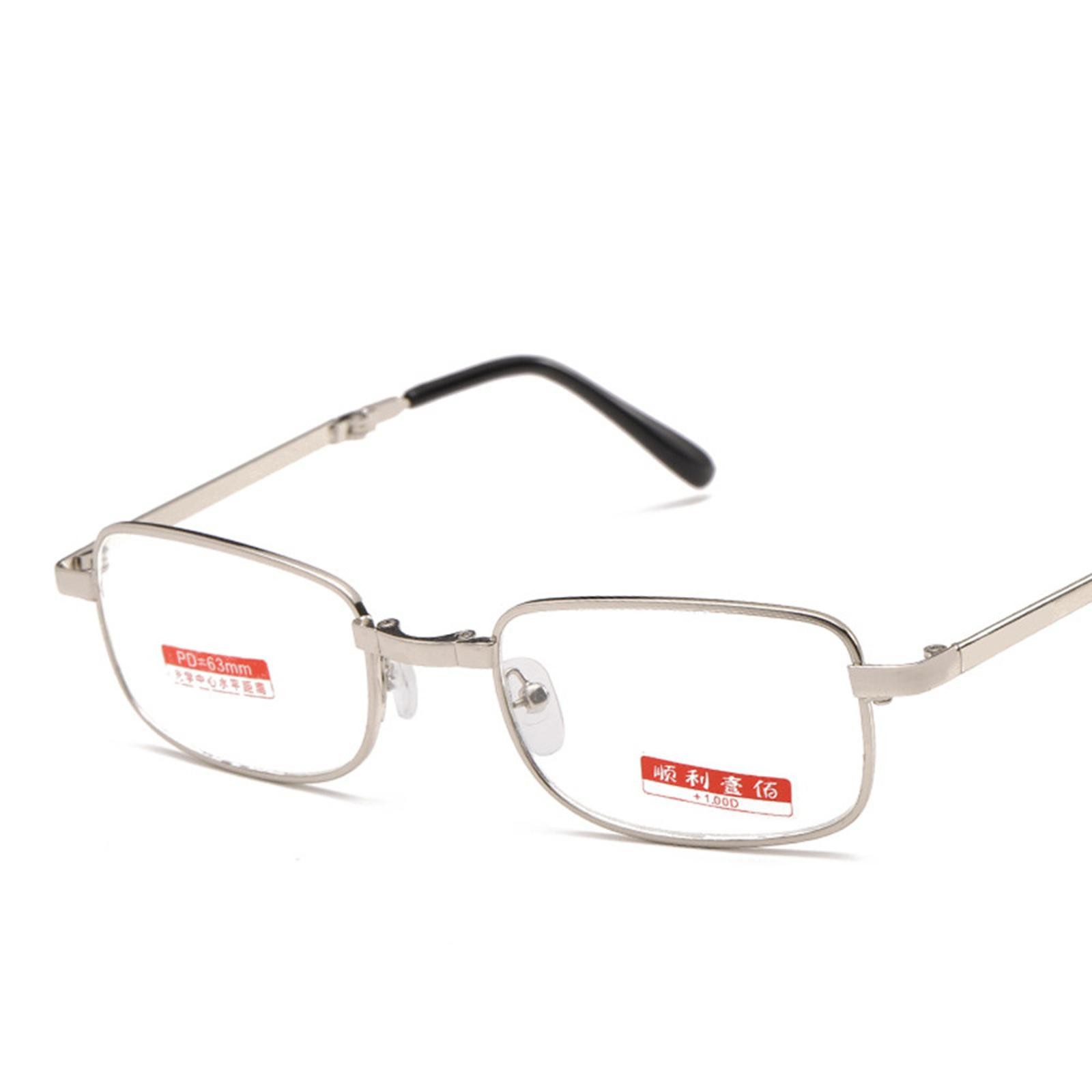 Unisex Fashion +150° Foldable Reading Glasses Presbyopia Glasses w/ Case yy