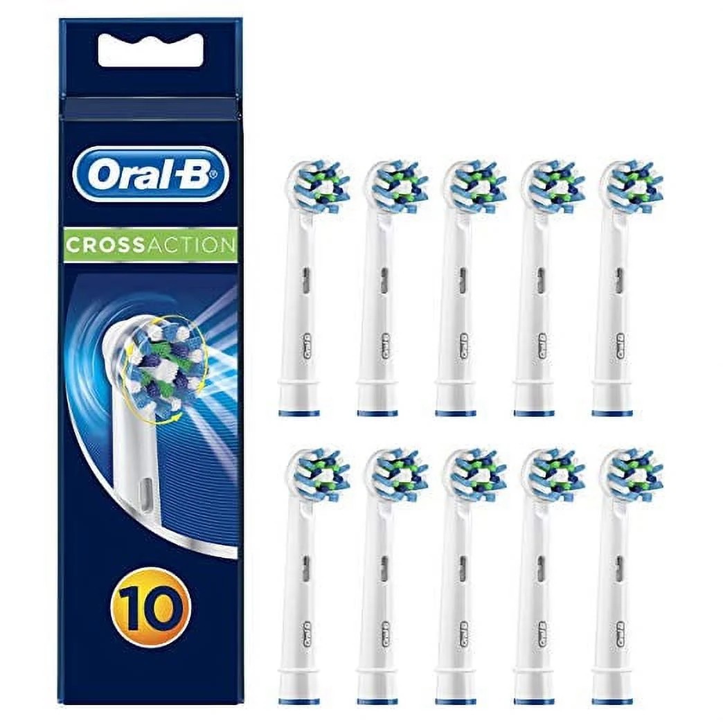 10 count Oral-B Cross Action for Electric Toothbrush Heads US Ship