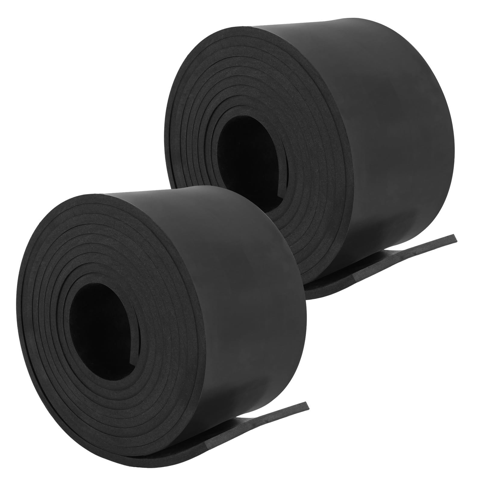 2 Rolls Solid Rubber Sheet 1/4″ Thick x 4″ Wide x 10′ Long – DIY Gaskets, Insula