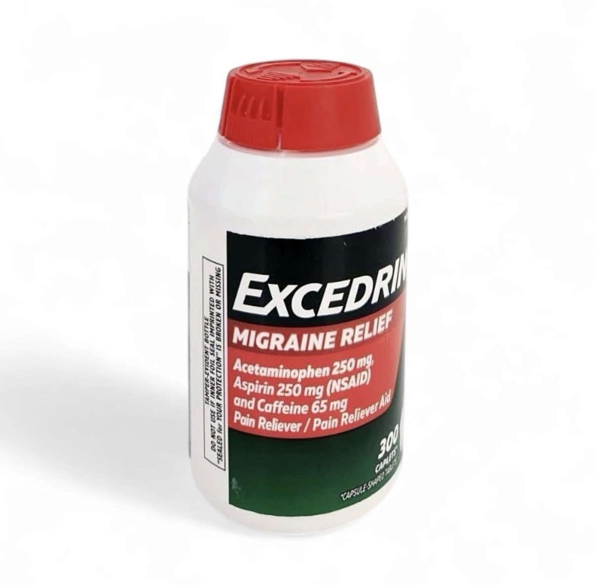Excedrin Migraine Pain Relief Caplets, 300 Count