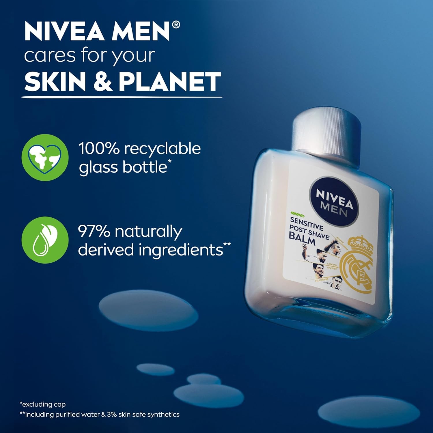 NIVEA MEN Sensitive Post Shave Balm, Alcohol Free, 3.3 Fl Oz